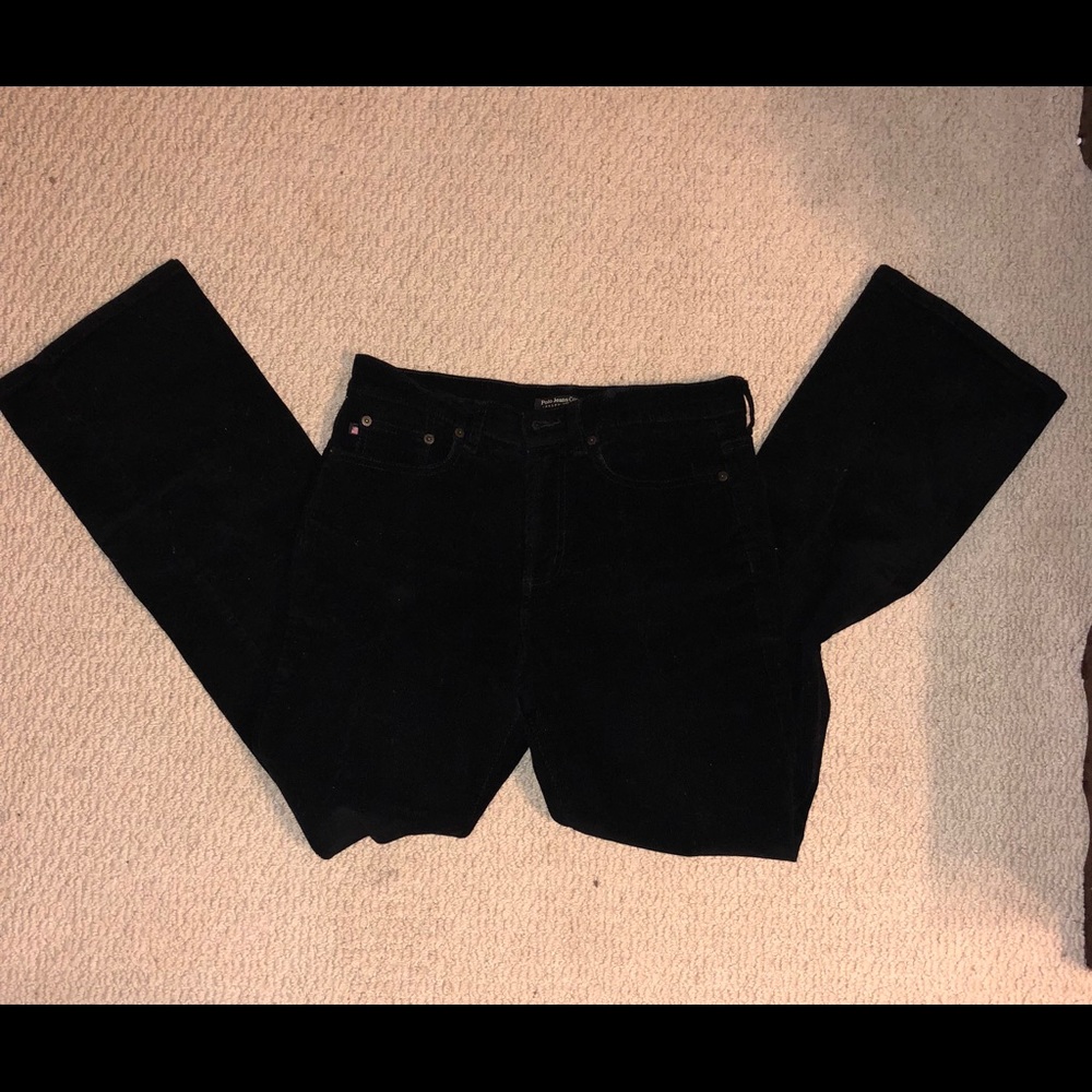 Ralph Lauren Black Corduroys Sz 8